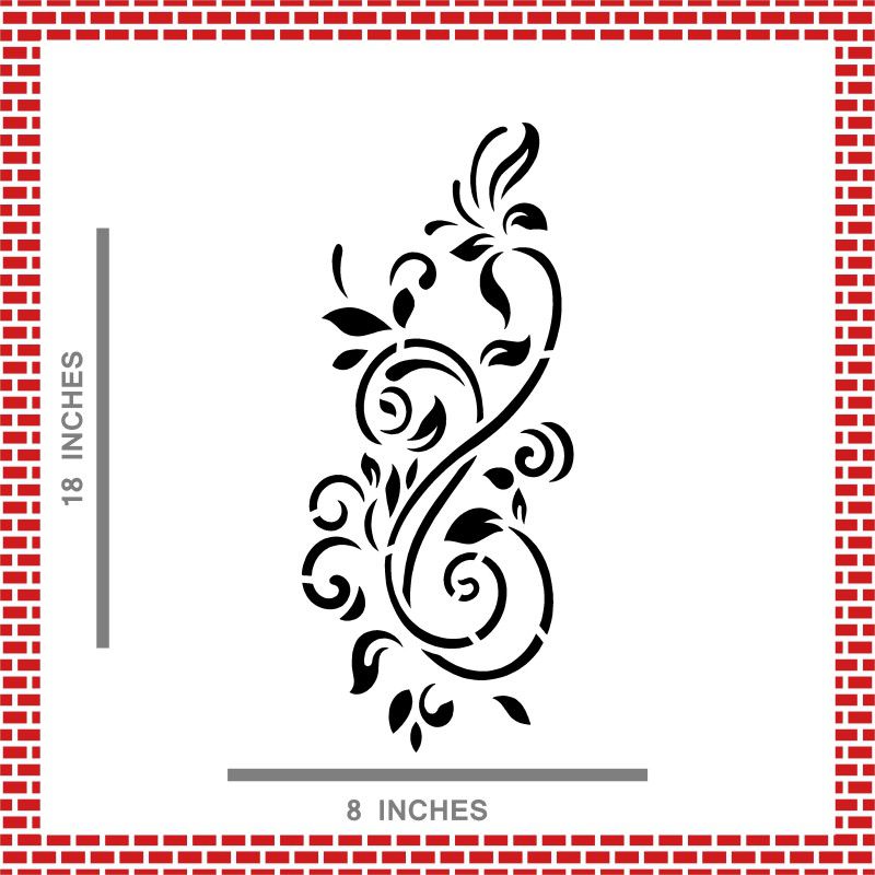 paintstencil Focuswalls FW3145 STENCILS FOR WALL PAINTING Stencil  (Pack of 1, MIXED PATTERN)