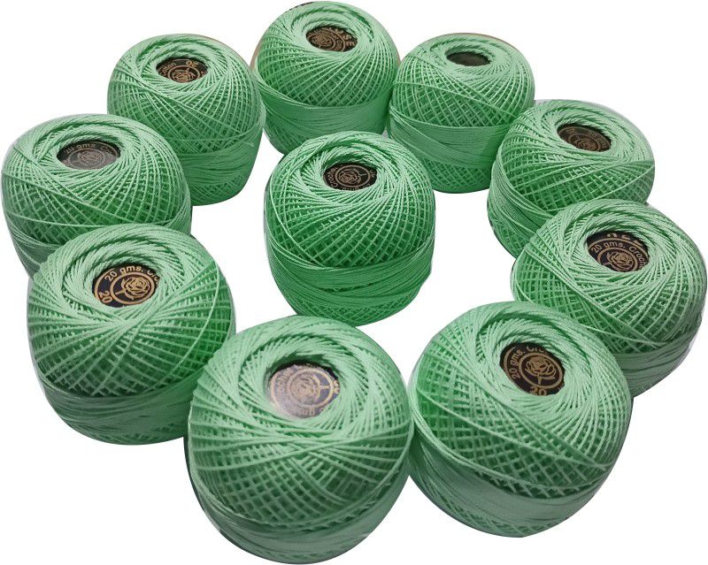 Abn Traders Light Green Thread  (90 m Pack of10)