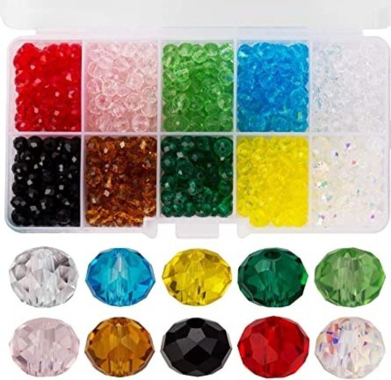 CHL ROAR Rainbow small size jewellery making beads(each colour 50 gm) Multi colour Beads  (500 g)