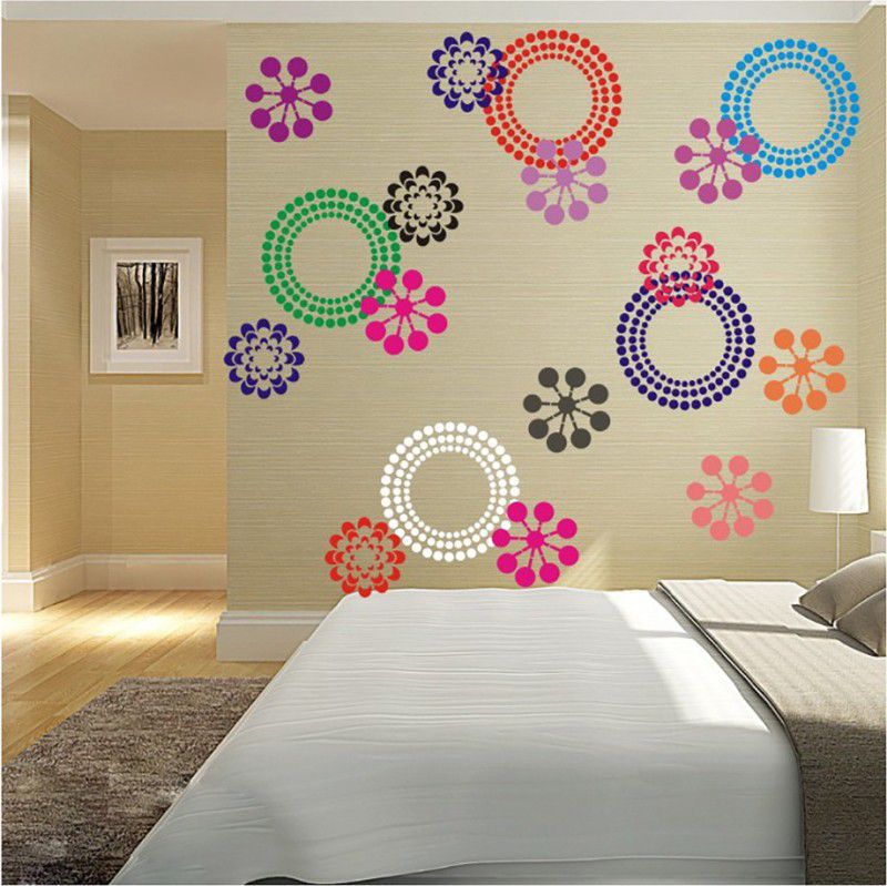 YMS Size:- 16" X 24" Damping Floret Wall Stencil  (Pack of 1, MORDERN PATTERN)