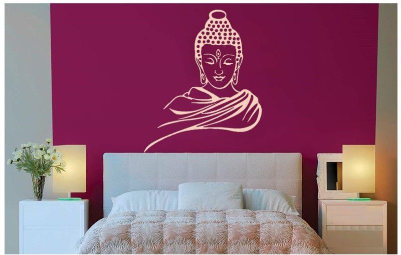 shine interiors Wall Stencil Design God Buddha Big Size (Size 24X40 Inch) Reusable Sheet Plastic PVC. Lord Stencil  (Pack of 1, Beautyful Design)
