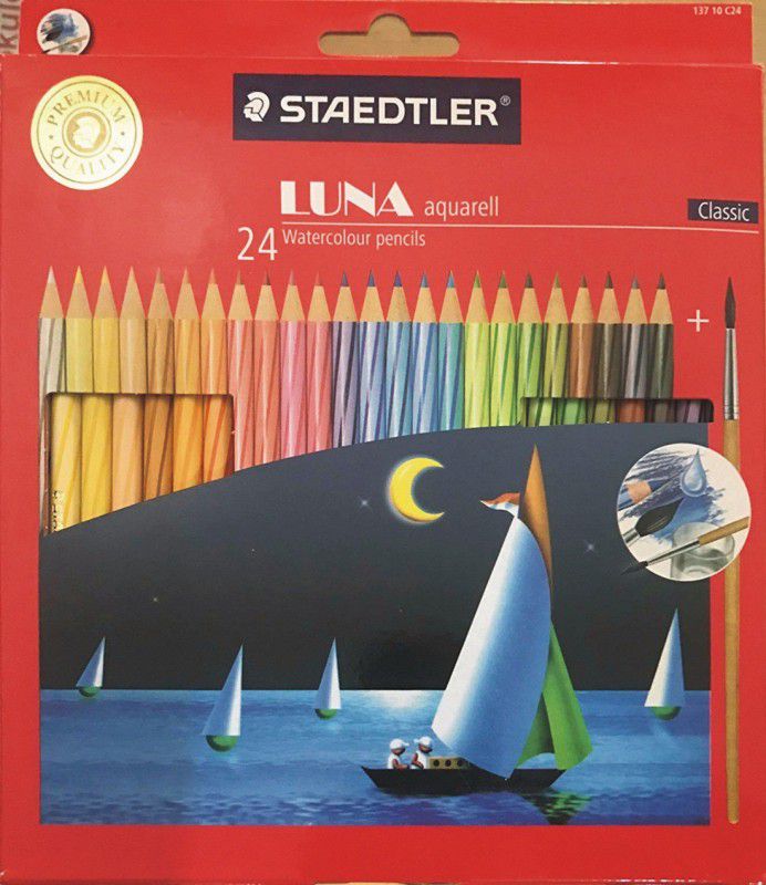STAEDTLER STAED-LUNA-24-SHADE-1 Round Shaped Color Pencils  (Set of 1, Multicolors)