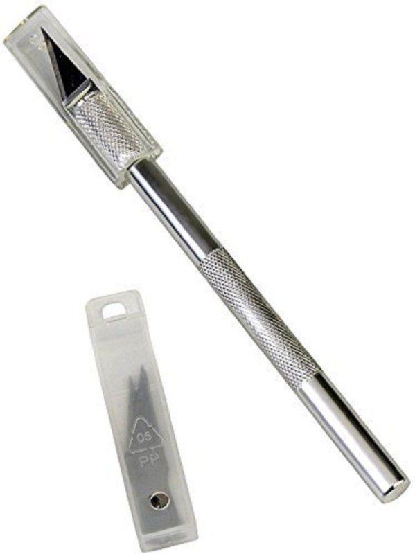 Osilor Quality Metal Grip Hand-held Paper Cutter  (Set Of 1, Silver)