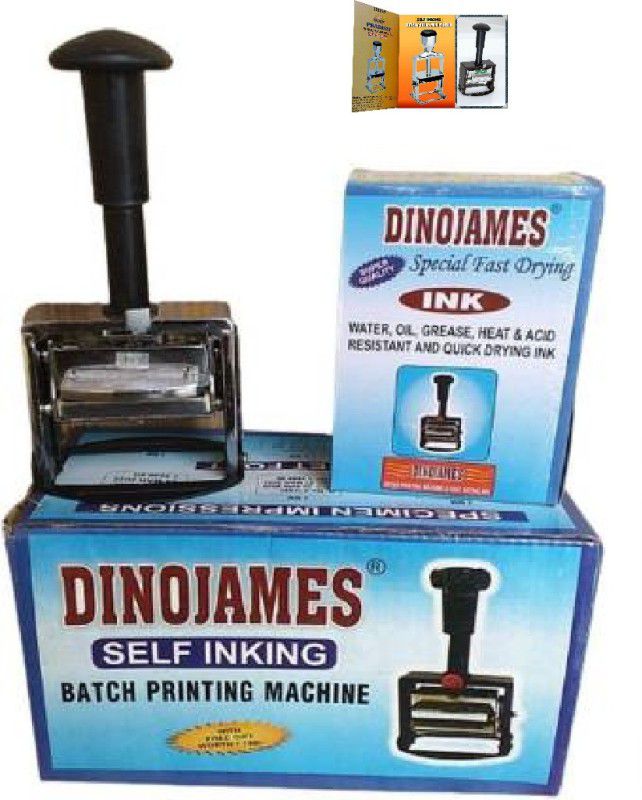 dinojames Batch Coding Machine -3mm Heavy Duty Label Stamping Machine  (Semi Automatic)