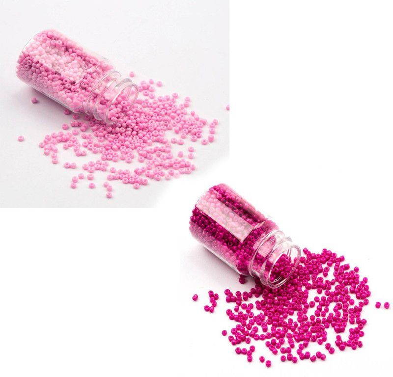 AN Sunshine 100 Gram Seed Beads Baby Pink Pink Baby Pink Pink Beads  (100 g)