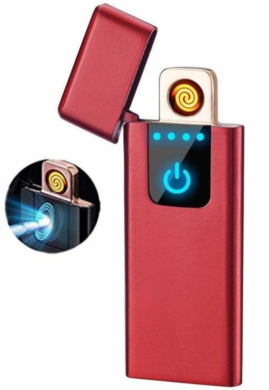 XITARA high quality electronic non fuel touch sensor Pocket Lighter  (red)