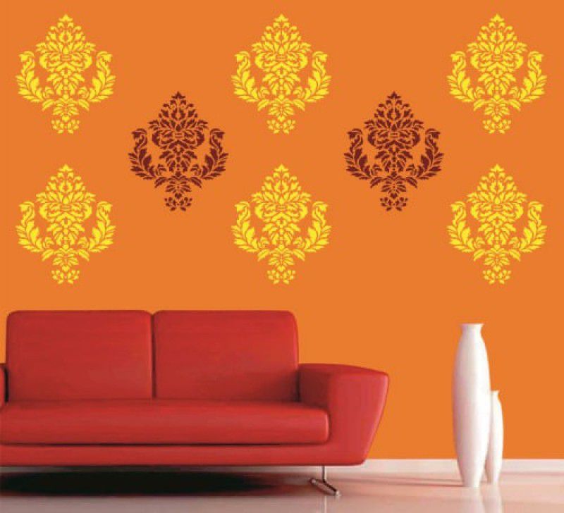 Procence wall art Stencil reusable stencil for home office wall decoration painting stencil (Size 16 X24) Radiant Design Pattern (16" X 24" Inches) Reusable Wall Arts Stencil (GD-588) PVC Stencil  (Pack of 1, Flora)