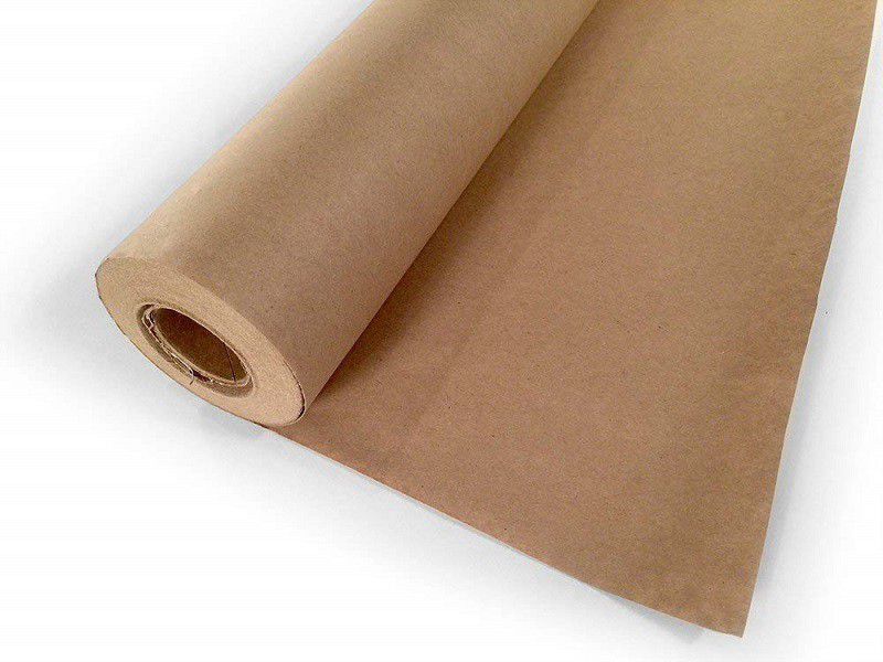 YNK BROWN PAPER Unruled 36 Inch X 10 Meter 120 gsm Paper Roll  (Set of 1, Brown)
