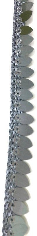 Dasync Grey Colour Sequin Latkan Hanging Lace Border Lace Reel  (Pack of 1)