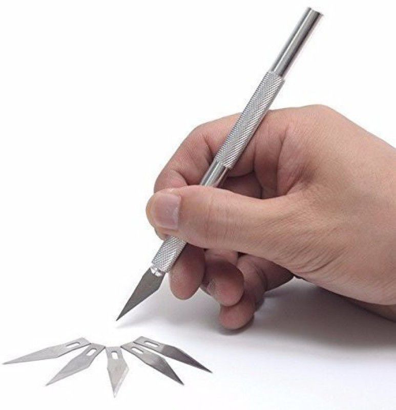 Digital Craft Metal Grip Cutting Mat Metal Grip Hand-held Paper Cutter  (Set Of 1, Silver)