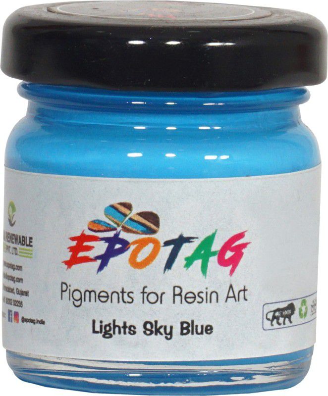 Epotag Art Resin Pigment - Light Sky Blue- 50g Resin Art Medium  (50 ml)