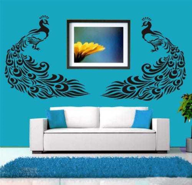 Procence Radiant Design Pattern (16" X 24" Inches) Reusable Wall Arts Stencil (GD-084) Peacock Stencil  (Pack of 1, Peacock)