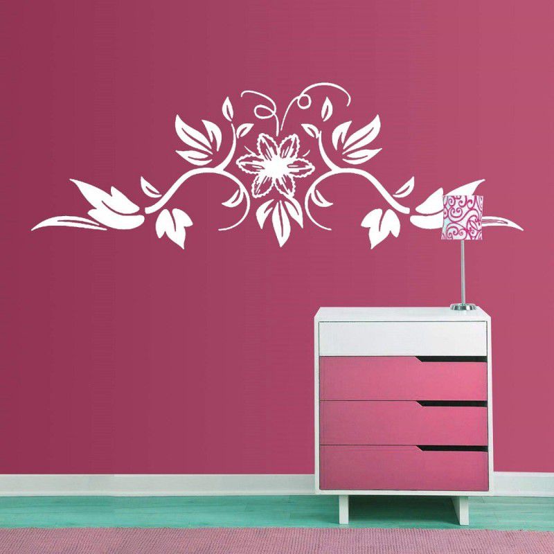 shine interiors Flower Design Wall Stencils Design Flower Reusable Sheet flower Stencil  (Pack of 1, Floral)