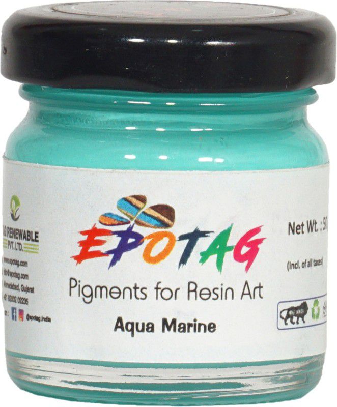 Epotag Epotag Art Resin Pigment - Aqua Marine- 50g Resin Art Medium  (50 ml)