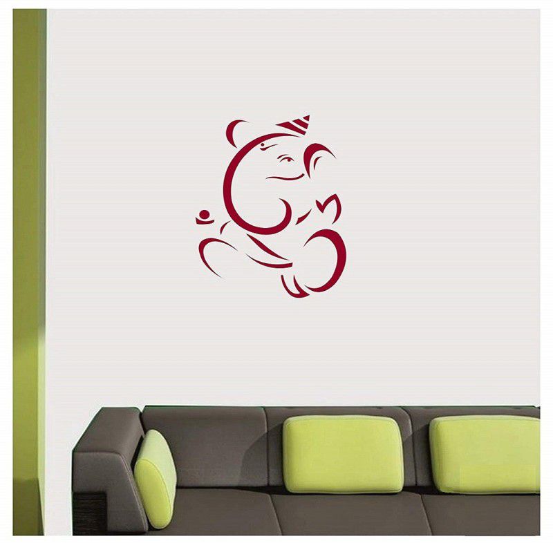 shine interiors Wall Stencils Design SI- 268 Ganesh Reusable Sheet (Size 16 X 24 Inch). ladoo gopal Stencil  (Pack of 1, Beautygul Design)