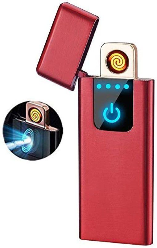 USB Charging Finger Touch Cigarette Pocket Lighter  (Red)