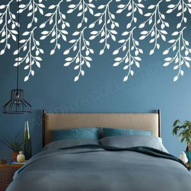 HndB Wall Stencil Pattern for Wall Decor, Plastic Reusable Wall Stencil for your Home, Bedroom, Living room Stylish and Classic Appearance for your House 400266 All Types of Wall::floors::furniture::crafts Stencil  (Pack of 1, Floral Pattern)