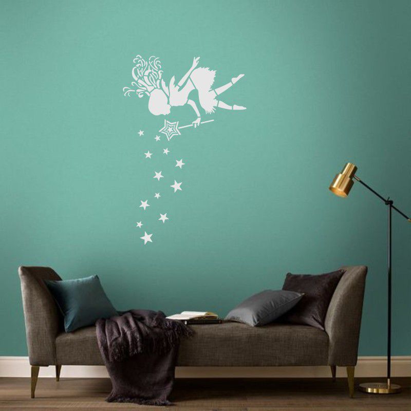 PRIYANKADECOR WALL DESIGN STENCIL FOR WALL PAINTING (16*24) WITH FAIRY PATTERN WALL DESIGN FOR HOME WALL DECORATION Stencil  (Pack of 1, PAINT HOME DECOR)
