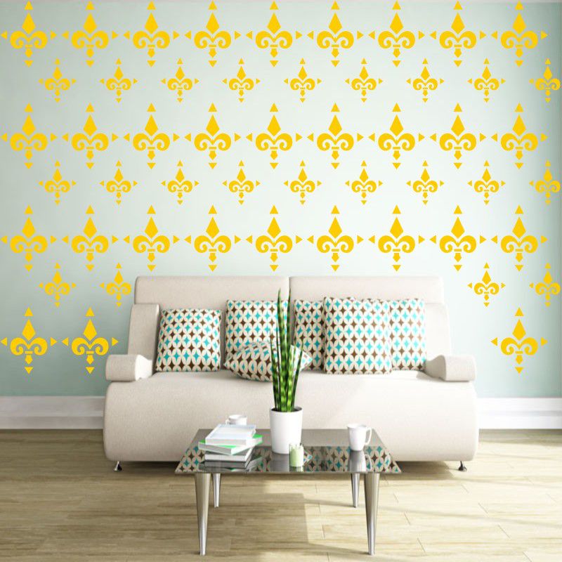 PRIYANKADECOR WALL DESIGN STENCIL FOR WALL PAINTING (16*24) WITH UNIQUE PATTERN WALL DESIGN FOR HOME WALL DECORATION Stencil  (Pack of 1, PAINT HOME DECOR)