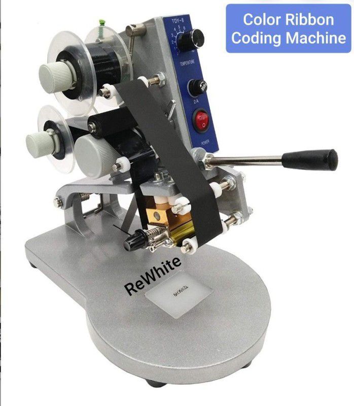 Rewhite DY-8 Color Ribbon Coding Machine (4 line) Label Stamping Machine  (Manual)