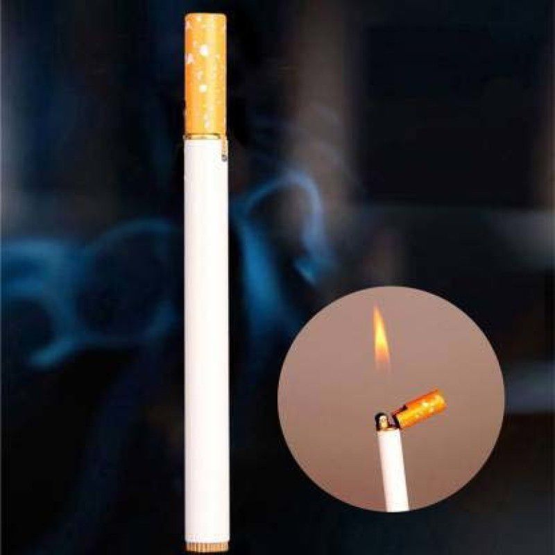 Skyble Classic_Cigarette_Lighter_7453 SUV_727 Unique Cigarette Lighter (White) | Refillable Classic Cigarette Shaped Fancy Lighter Pocket Lighter | Single Flame Cigarette Pocket lighter Pocket Lighter  (White)