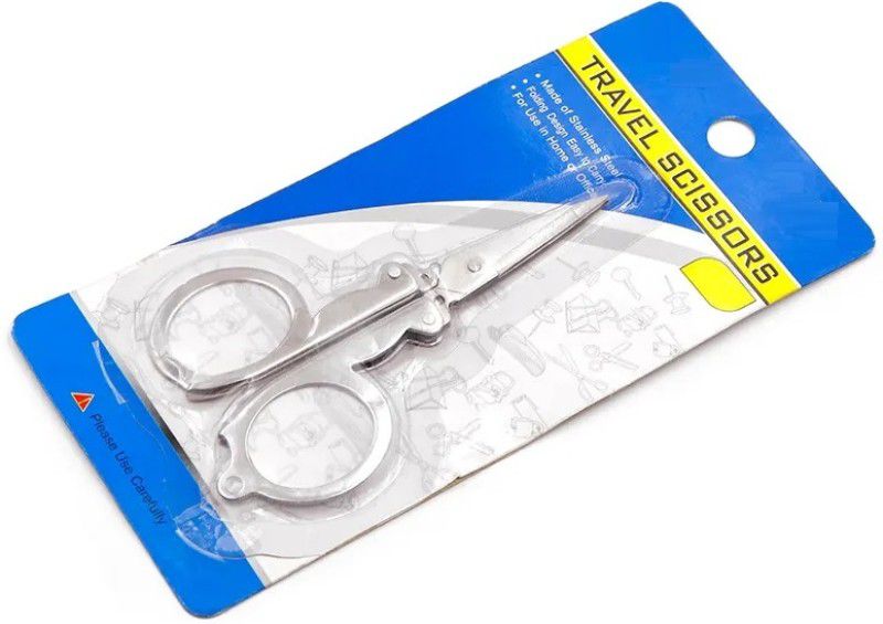 SHARPLEY Foldable home Portable Mini Folding Silver Scissors-IX13 Scissors  (Set of 1, Silver)