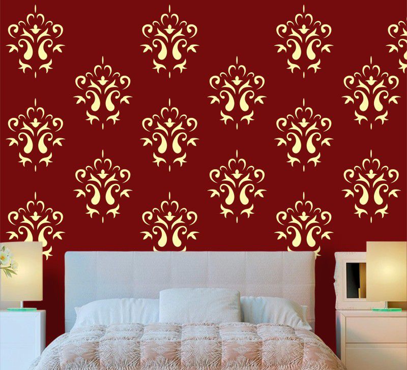 Procence Reusable DIY Designer Attractive Wall Stencil Painting Home (stencil-363.jpg) Reusable DIY Designer Attractive Wall Stencil Painting Home (stencil-363.jpg) Floral Stencil  (Pack of 1, Printed)