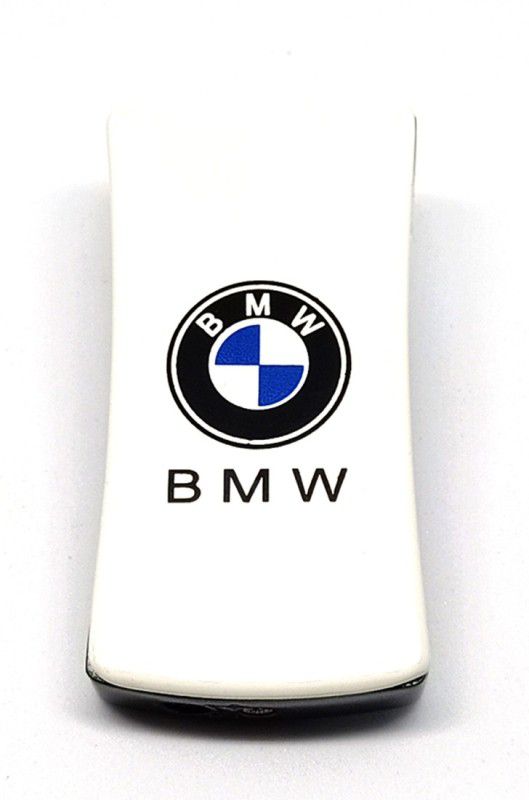 Point Zero Premium Essential Refillable BMW White Design Butane Gas Windproof Flame Pocket Lighter  (White)