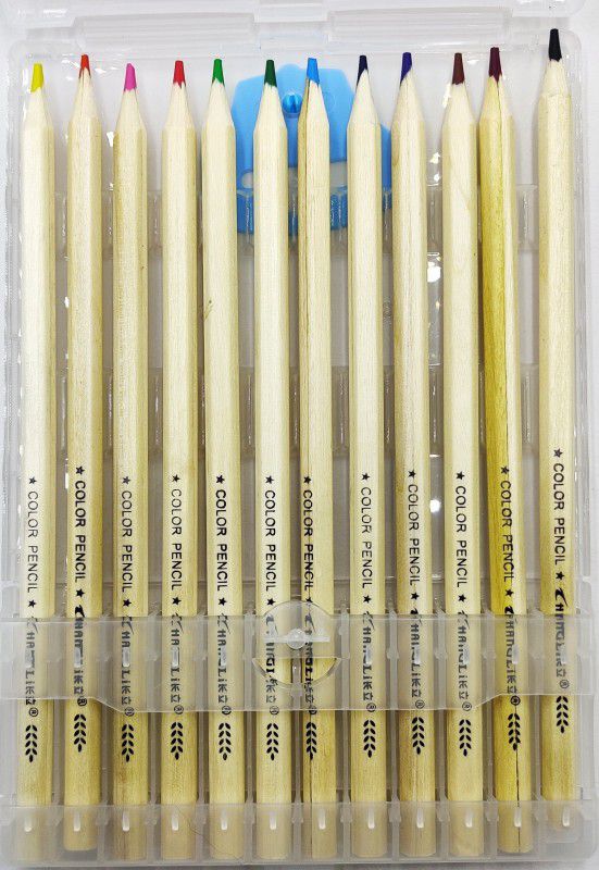 XINGLI Pencil color-12 color Round Shaped Color Pencils  (Set of 12, Mutli-color)
