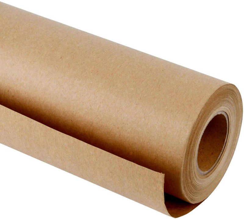 peerul CRAFT PAPER ROLL 20 BF UNRULED 20 INCH (W) X 5 MTR. (L) 80 gsm Paper Roll  (Set of 1, Brown)