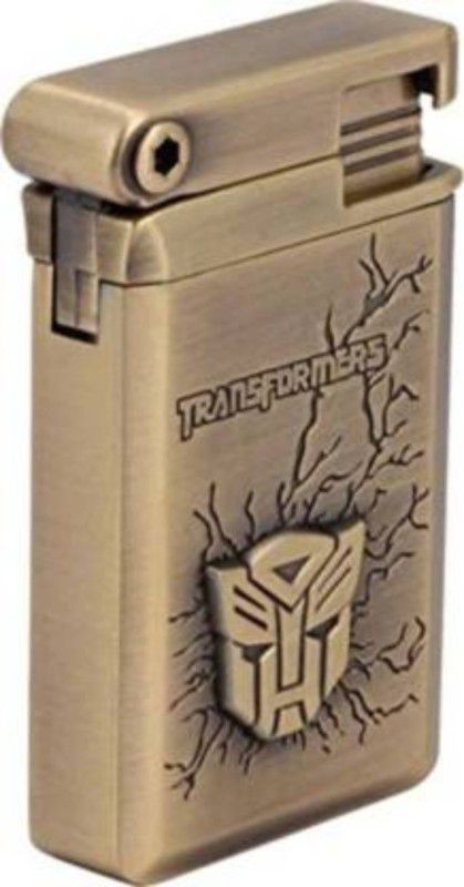 The Craft Store Transformers Jet Flame Copper Gas Pocket Cigarette Lighter (Without Fuel - Empty Lighter) Transformers Jet Flame Copper Gas Pocket Cigarette Lighter (Without Fuel - Empty Lighter) Pocket Lighter  (Gold)
