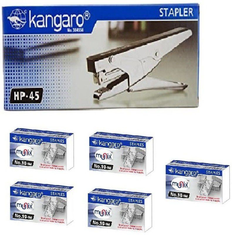 Kangaro HP 45 10 No. Pin Manual Pin Remover Stapler  (Set of 1, Multicolor)