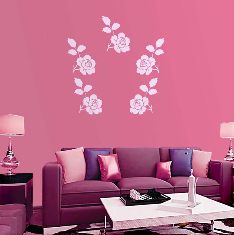 Procence Reusable DIY Designer Attractive Wall Stencil Painting Home (stencil-468.jpg) Floral Stencil  (Pack of 1, wall art)