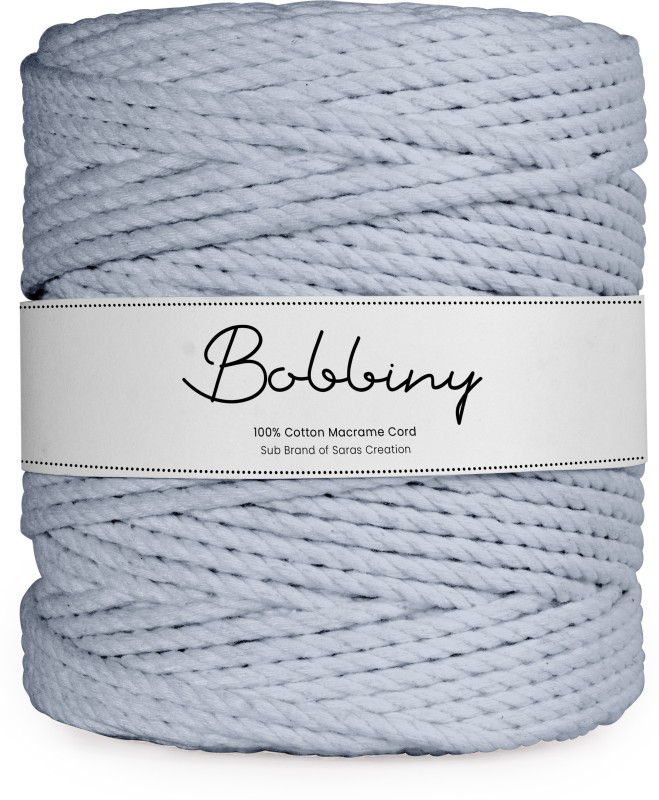 Bobbiny Jewellery white Thread  (100 m Pack of1)