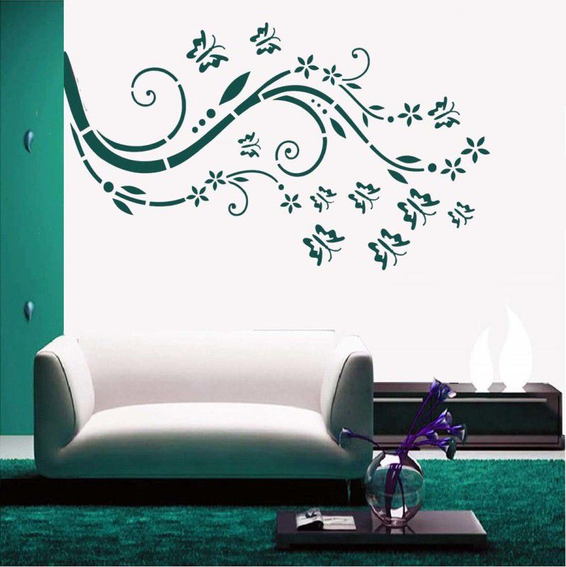 PARDECO For Home Decoration Design Diy Reusable Wall Paint Design ( 16-inch x 24-inch) Leafshade DIY Reusable Wall Painting Stencil . Butterfly Stencil  (Pack of 1, Modern)
