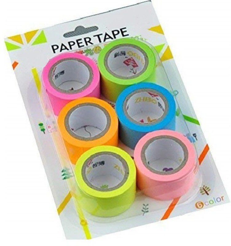 Craftacious Colored Paper Drafting Tape 15mm X 5 Meters for decoration Drafting Tape  (15 mm x 5 m)