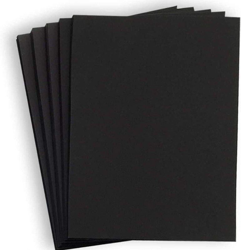 SHARMA BUSINESS A4 Black Paper Set of 20 For School Project ,Assignment,Art and Craft Plain A4 90 gsm Coloured Paper  (Set of 20, Black)