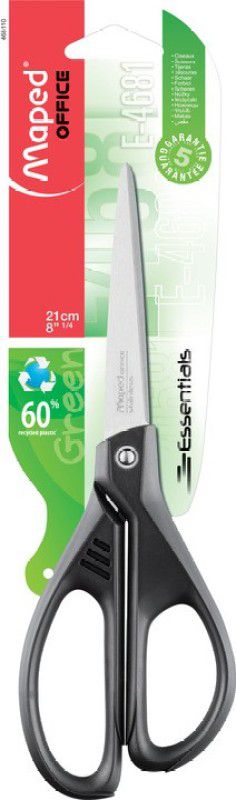 Maped Essential Green 21 Cm Scissors  (Set of 1, Black)