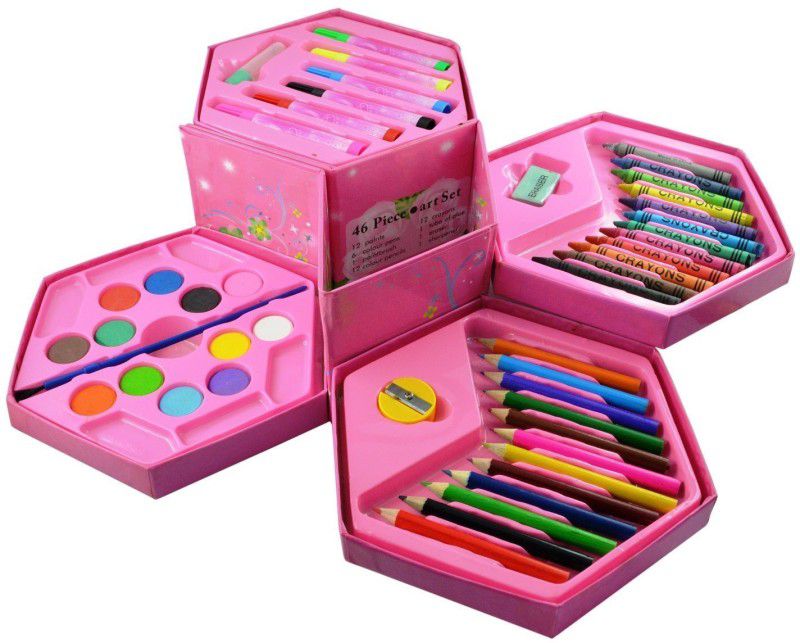 Aaysha 1 Streat Shaped Color Pencils  (Set of 1, Multicolor)