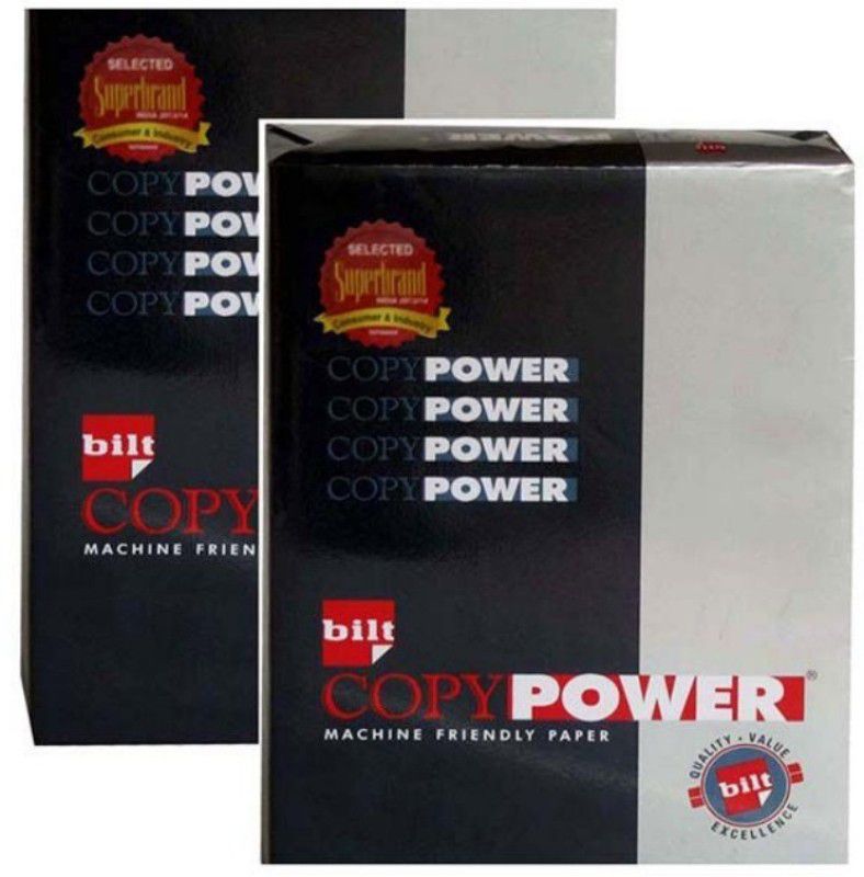bilt copypower Pack of 2 unruled A4 75 gsm A4 paper  (Set of 2, White)