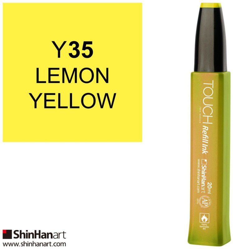Shinhan ALCOHOL BASED TOUCH TWIN Y35 LEMON YELLOW 20 ml Marker Refill  (Yellow)