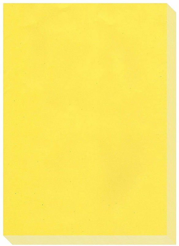 ESCAPER Lemon Colour Paper A4 Size Bundle (80 Sheets Pack - 297mm x 210mm) Unruled A4 75 gsm A4 paper  (Set of 1, Yellow)