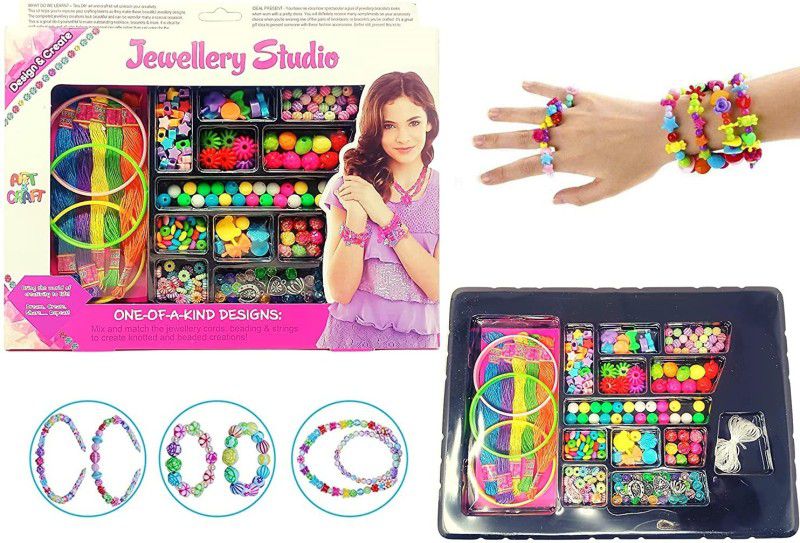 Happy GiftMart Jewellery Making Materials Kit for Girls, Art and Craft Set, Hairband and Rings Jewelry Design Template  (Pack of 0)