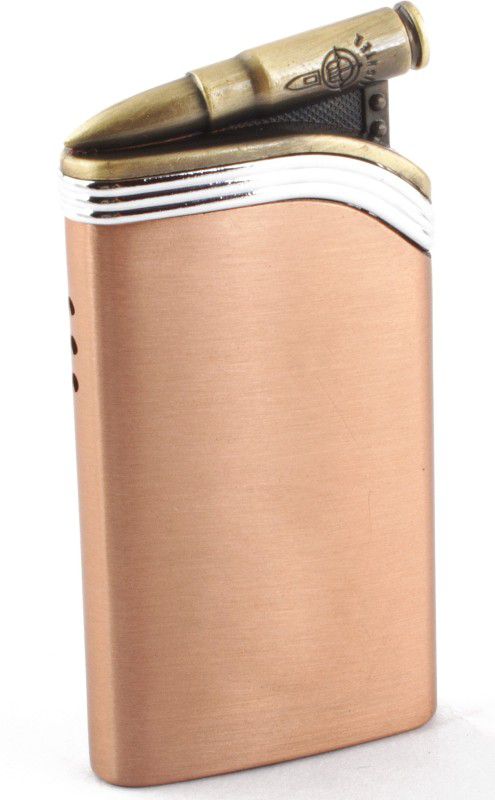 ASRAW WindProof Jet Flame pocket Lighter - Bullet Lever Silver Strip - Premium Designed - Pocket Lighter  (Rose Gold)