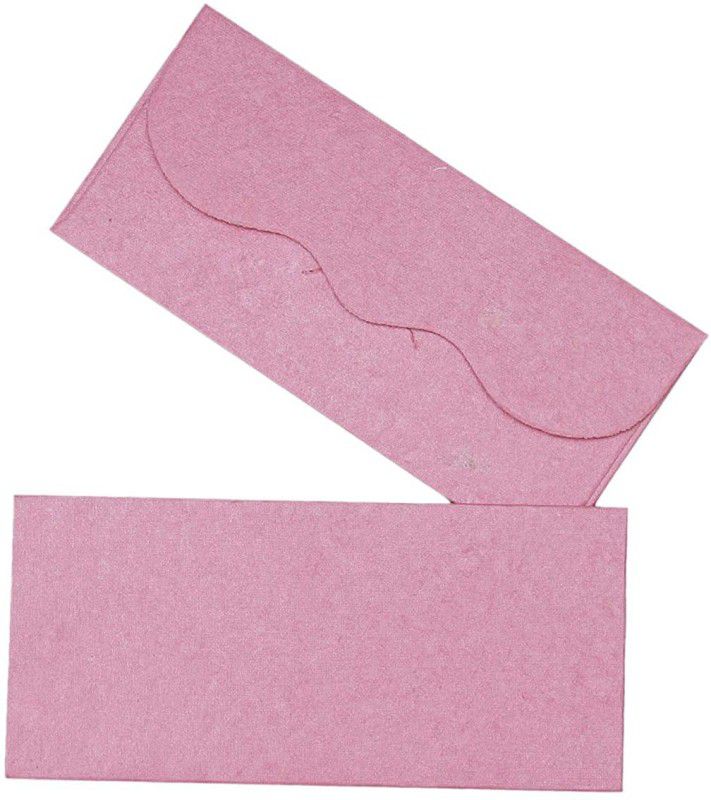 LIFAFEWALA Eco Friendly Handmade Recycled Paper Envelopes Envelopes  (Pack of 10 Pink)