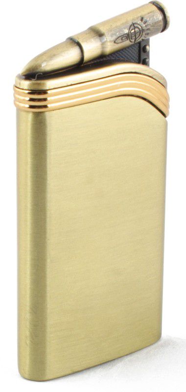 ASRAW WindProof Jet Flame pocket Lighter - Bullet Lever Golden Strip - Premium Golden Designed - Pocket Lighter  (Golden)