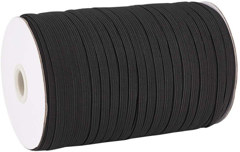 KnottyCord Elastic Thread and Cord Black Elastic  (10 m)