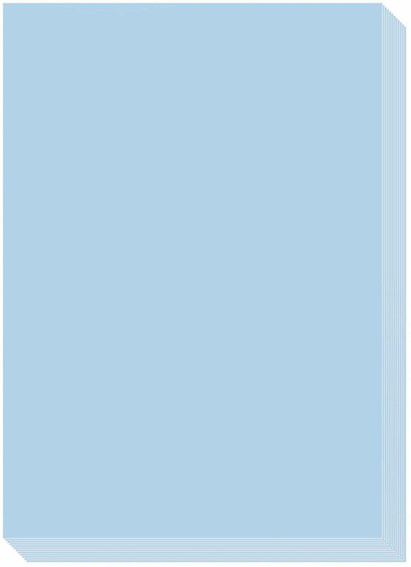 ESCAPER Aqua Colour Paper A4 Size Bundle (80 Sheets Pack - 297mm x 210mm) Unruled A4 75 gsm A4 paper  (Set of 1, Blue)