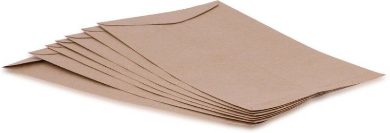 SUNPACKERS Brown Envelope Office Envelopes 10 X 4.5 Inch, Ideal For Courier For Business Envelopes  (Pack of 50 Brown)
