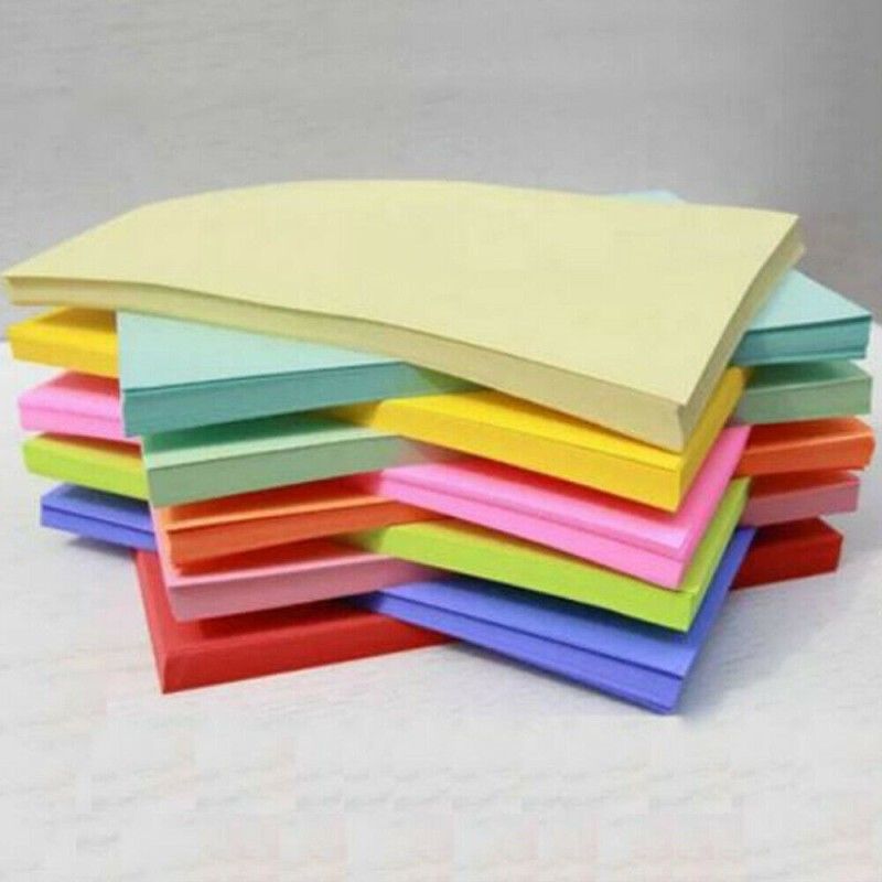 SHARMA BUSINESS A4 Mixed Color Sheets 180 GSM For DIY, Decoration, Art and Craft Set of 20 Sheet Plain A4 180 gsm Coloured Paper  (Set of 20, Multicolor)